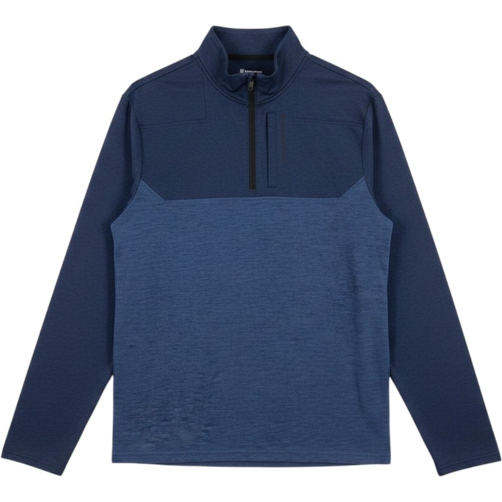 Vineyard Vines On-The-Go Shep Shirt Mens XL Deep Bay Blue Solid Regular Fit NWT